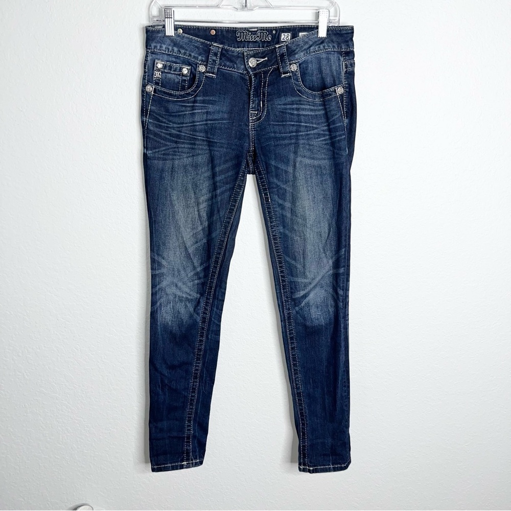 Miss me Skinny Jeans Women size 28 Cuffed Western 30” L CL - Picture 1 of 8